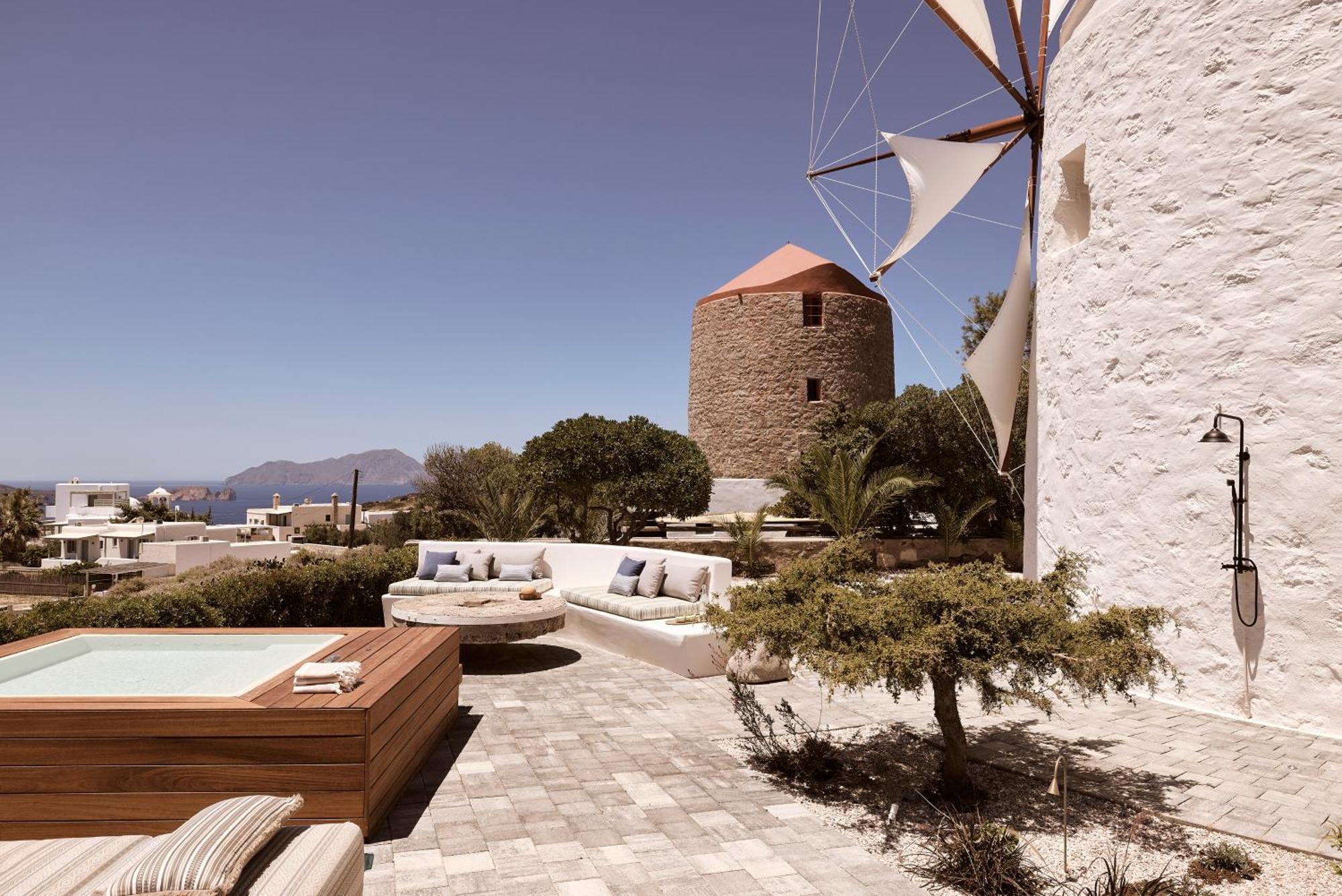 Windmill Karamitsos Since 1859 Leilighet Tripití Eksteriør bilde