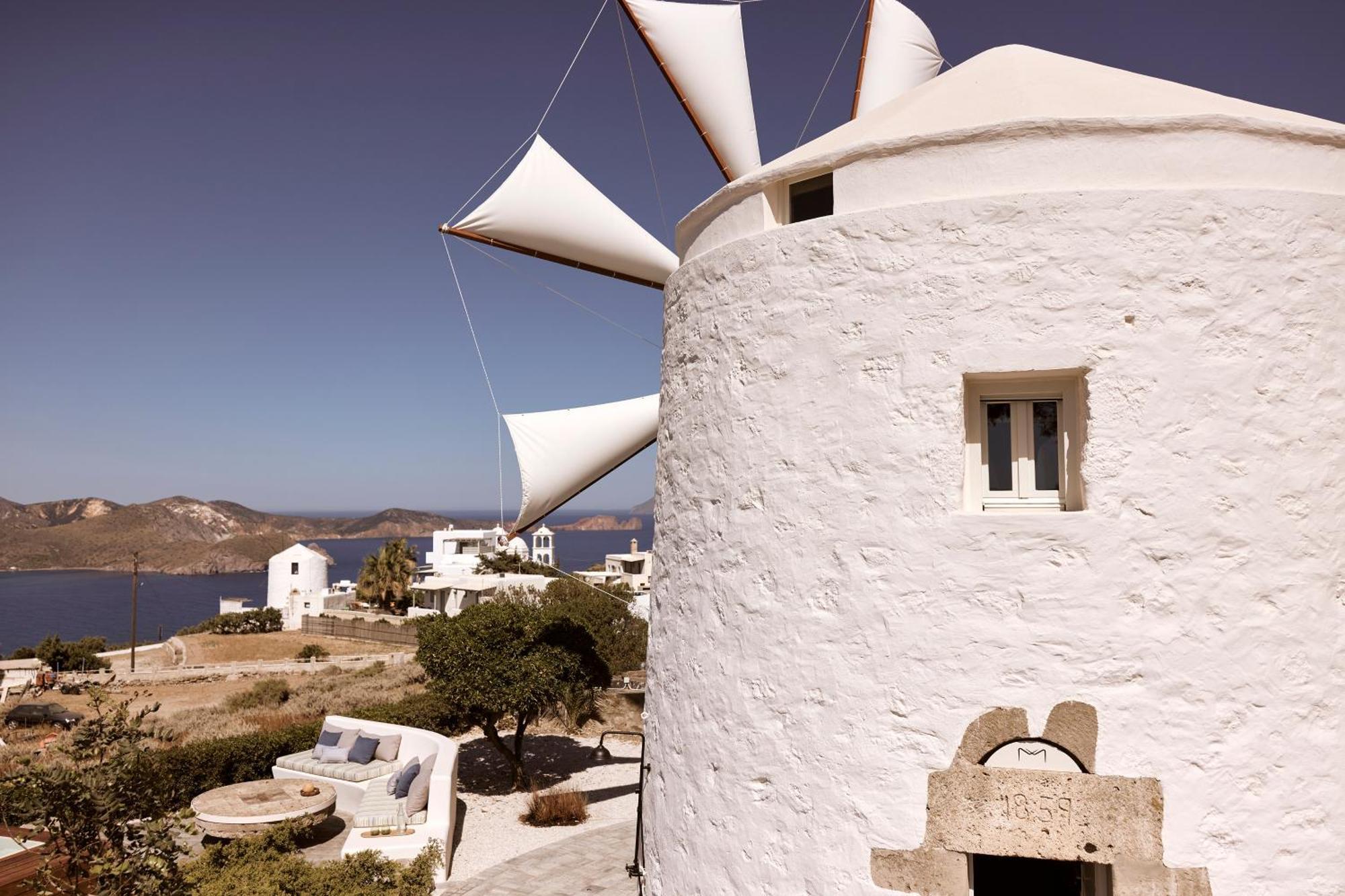Windmill Karamitsos Since 1859 Leilighet Tripití Eksteriør bilde